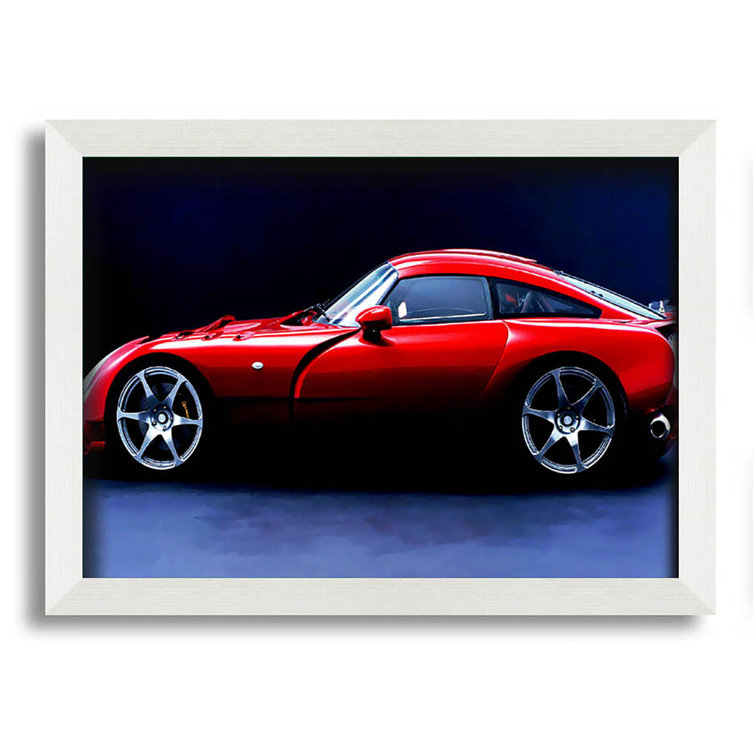 Latitude Run Tontitown TVR Red Side Profile Single Picture Frame Art Prints Wayfair.co.uk